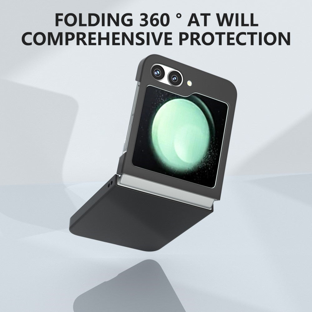 EIDERWOOD Samsung Galaxy Z Flip7 FE / Flip6 Rubberized Hard Plastic Case - Black