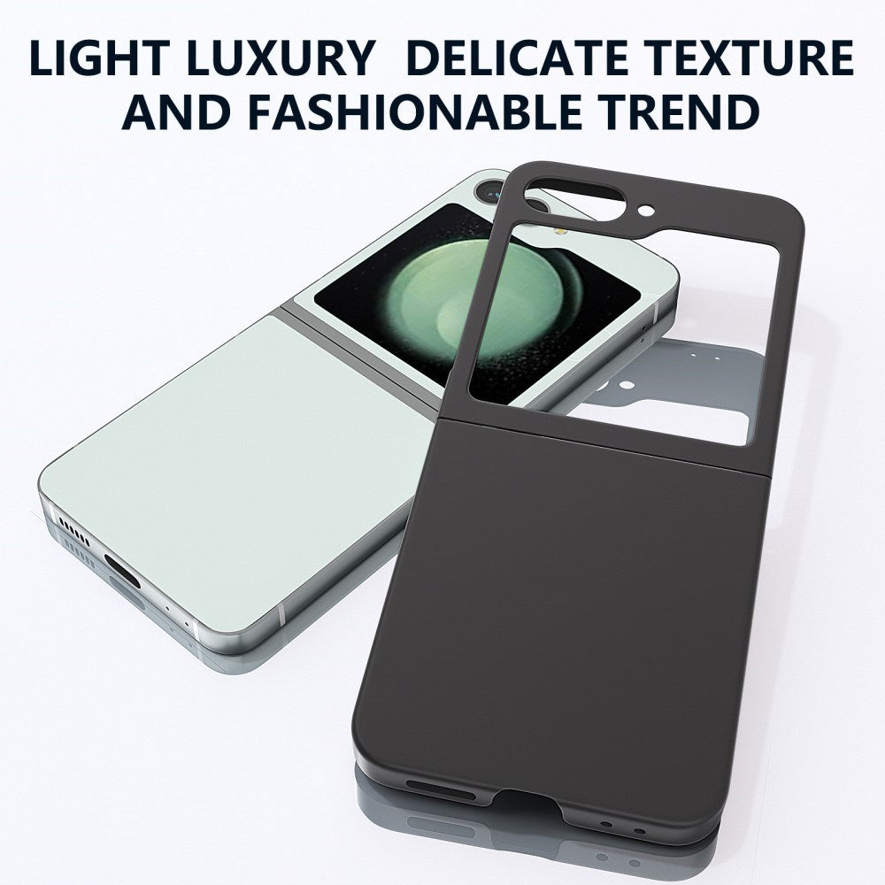 EIDERWOOD Samsung Galaxy Z Flip7 FE / Flip6 Rubberized Hard Plastic Case - Black