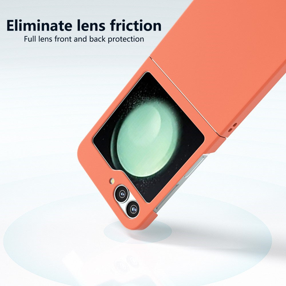 EIDERWOOD Samsung Galaxy Z Flip7 FE / Flip6 Rubberized Hard Plastic Case - Orange