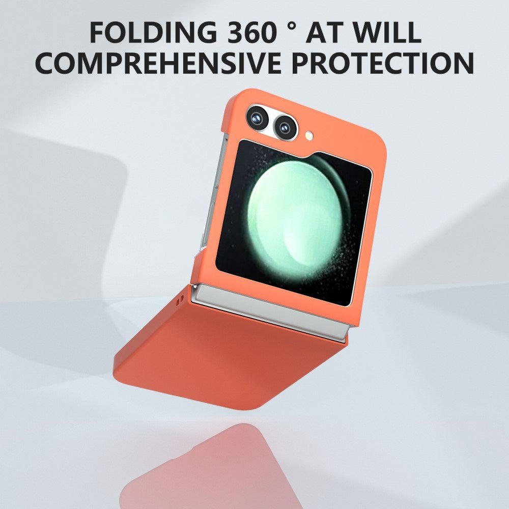 EIDERWOOD Samsung Galaxy Z Flip7 FE / Flip6 Rubberized Hard Plastic Case - Orange