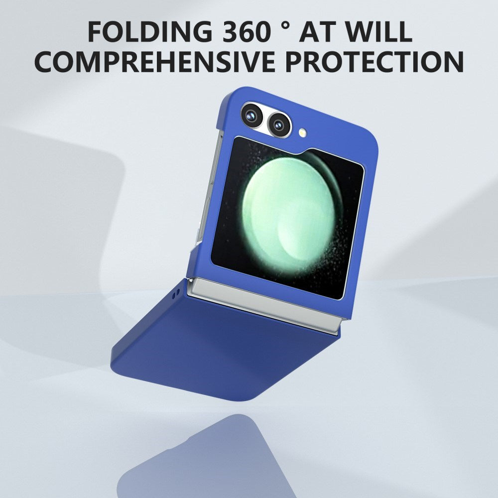 EIDERWOOD Samsung Galaxy Z Flip7 FE / Flip6 Rubberized Hard Plastic Case - Blue