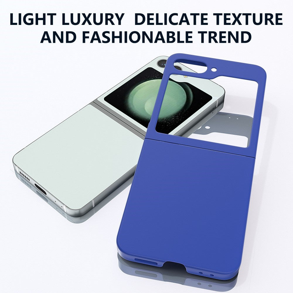 EIDERWOOD Samsung Galaxy Z Flip7 FE / Flip6 Rubberized Hard Plastic Case - Blue