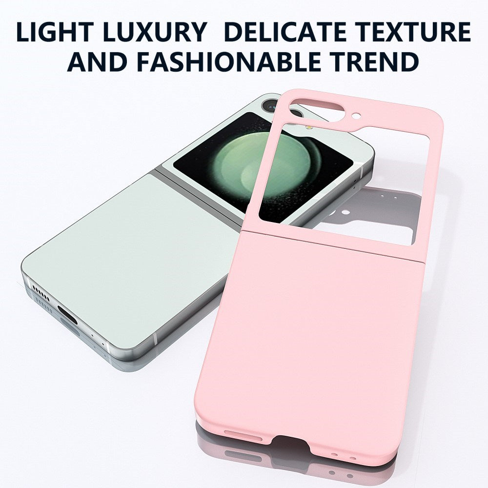 EIDERWOOD Samsung Galaxy Z Flip7 FE / Flip6 Rubberized Hard Plastic Case - Light Pink