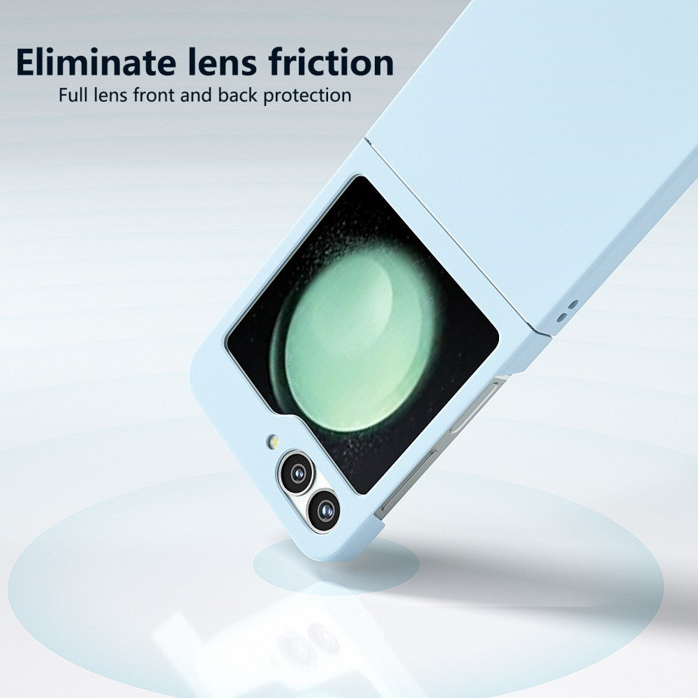 EIDERWOOD Samsung Galaxy Z Flip7 FE / Flip6 Rubberized Hard Plastic Case - Light Blue