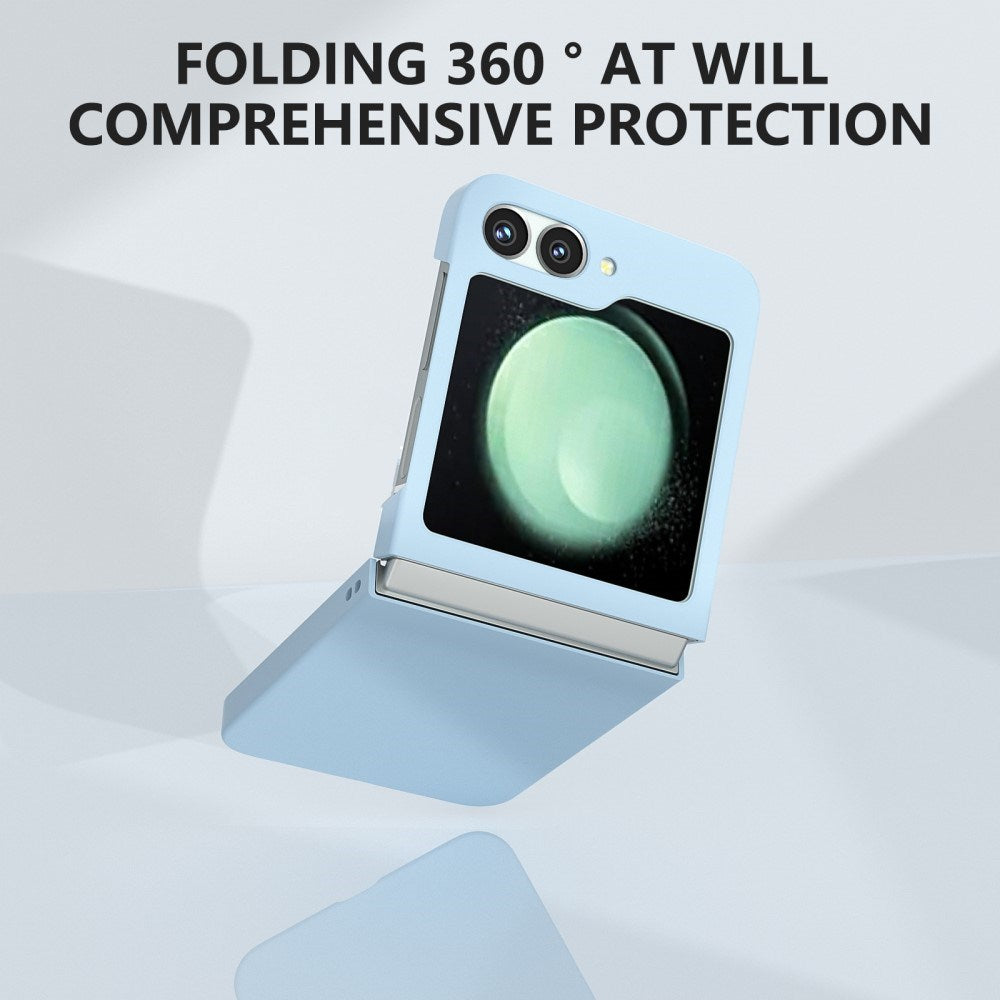 EIDERWOOD Samsung Galaxy Z Flip7 FE / Flip6 Rubberized Hard Plastic Case - Light Blue