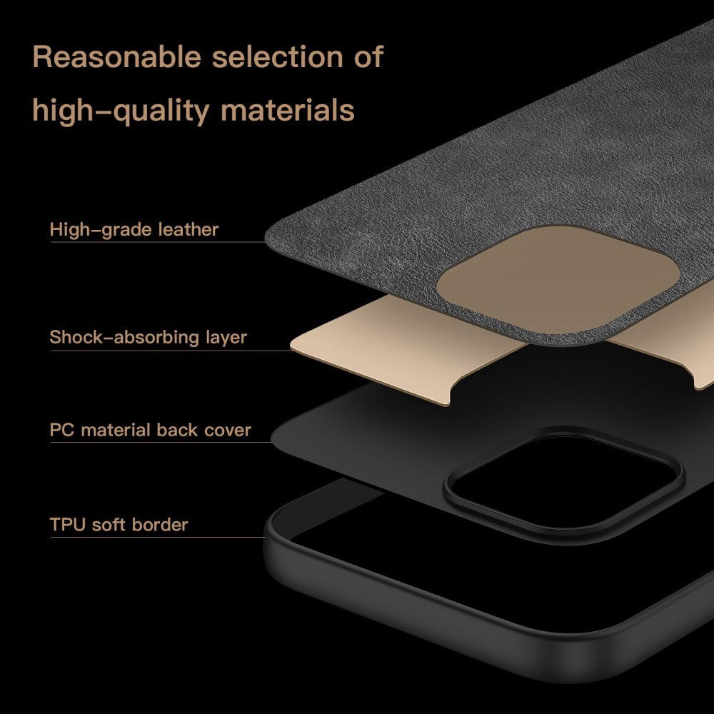 EIDERWOOD Nothing Phone (2a) / (2a) Plus Leather Case m. Flexible Plastic Edges - Black