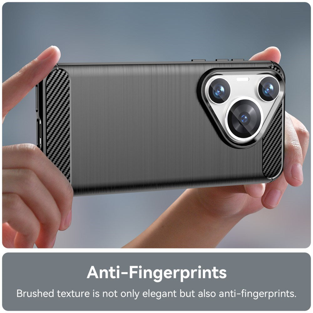 EIDERWOOD Huawei Pura 70 Pro / 70 Pro+ (Plus) Brushed Carbon Case - Black