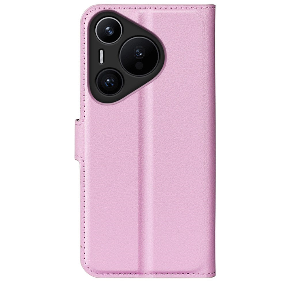 EIDERWOOD Huawei Pura 70 Faux Leather Flip Case with Cardholder & Stand Function - Pink