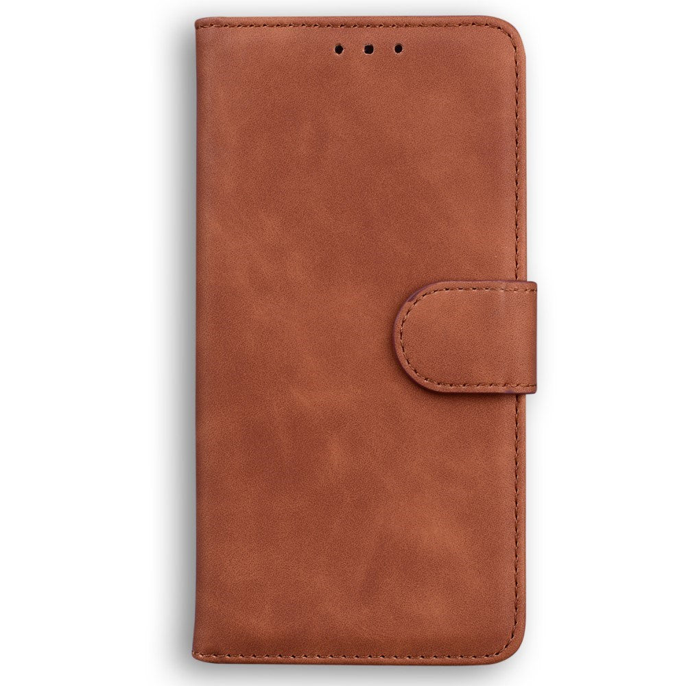 EIDERWOOD iPhone 16e Leatherette Flip Case with Stand Function & Wallet - Brown