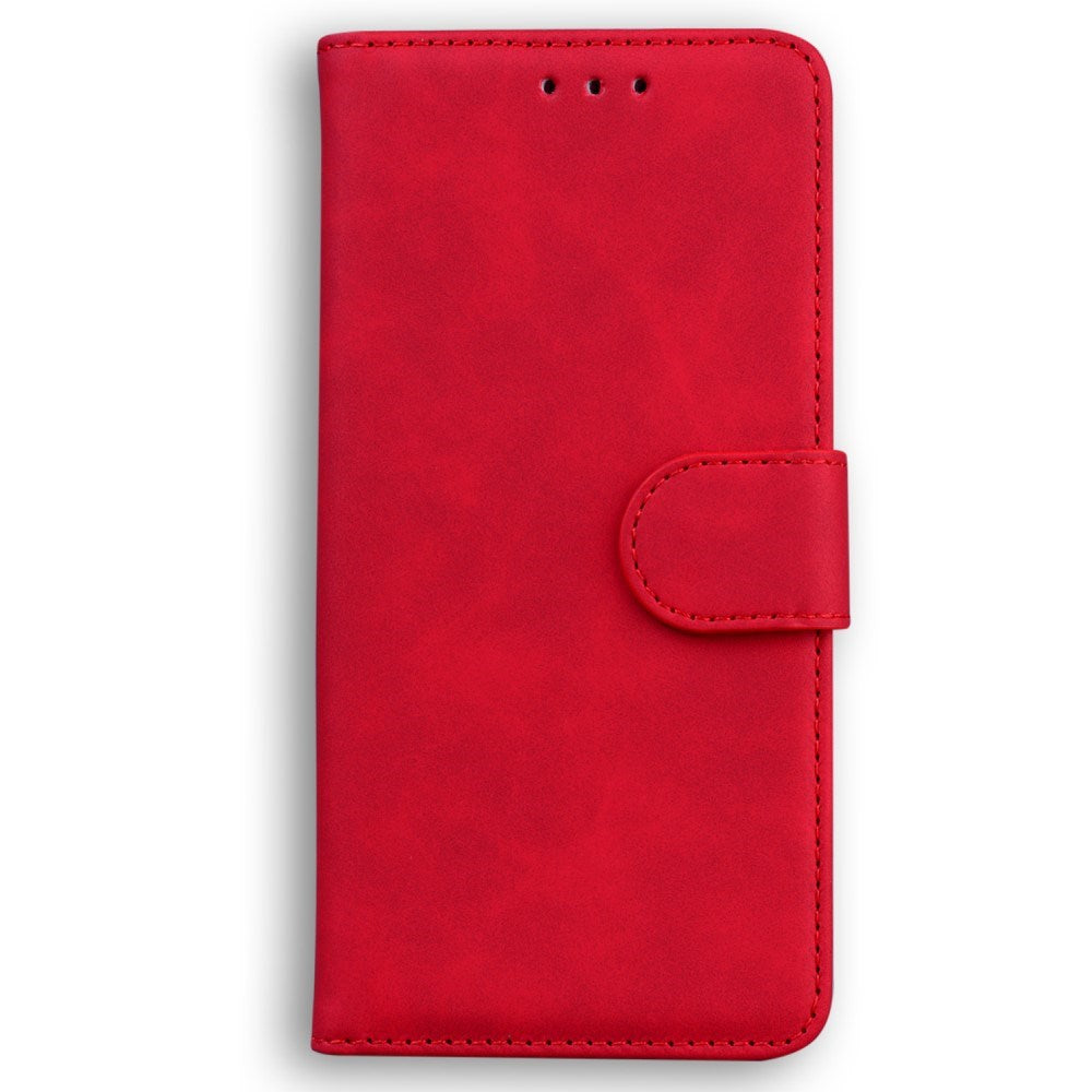 EIDERWOOD iPhone 16e Leatherette Flip Case with Stand Function & Wallet - Red