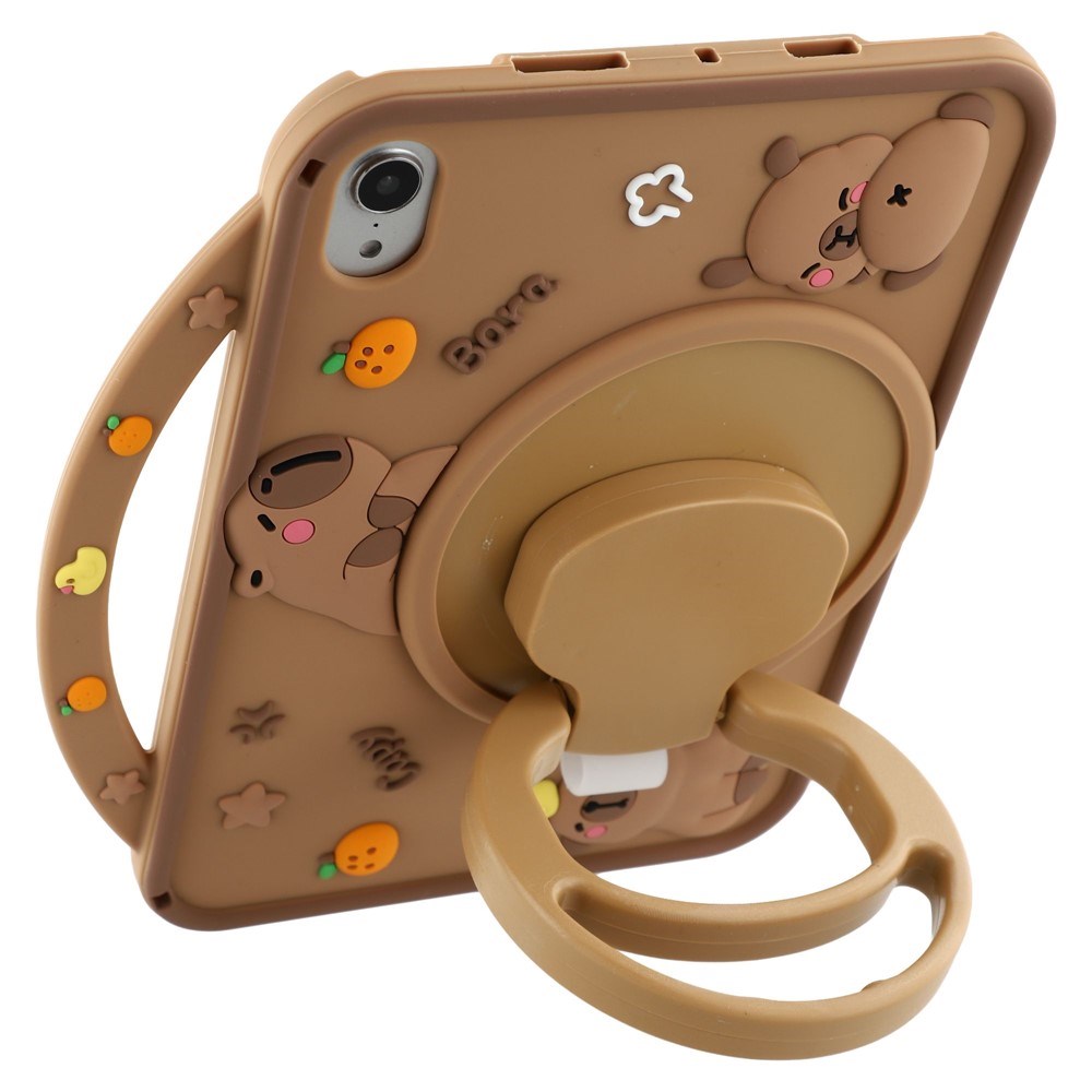 iPad Mini (2024 / 2021) EIDERWOOD Silicone Case with Rotating Kickstand - Capybara