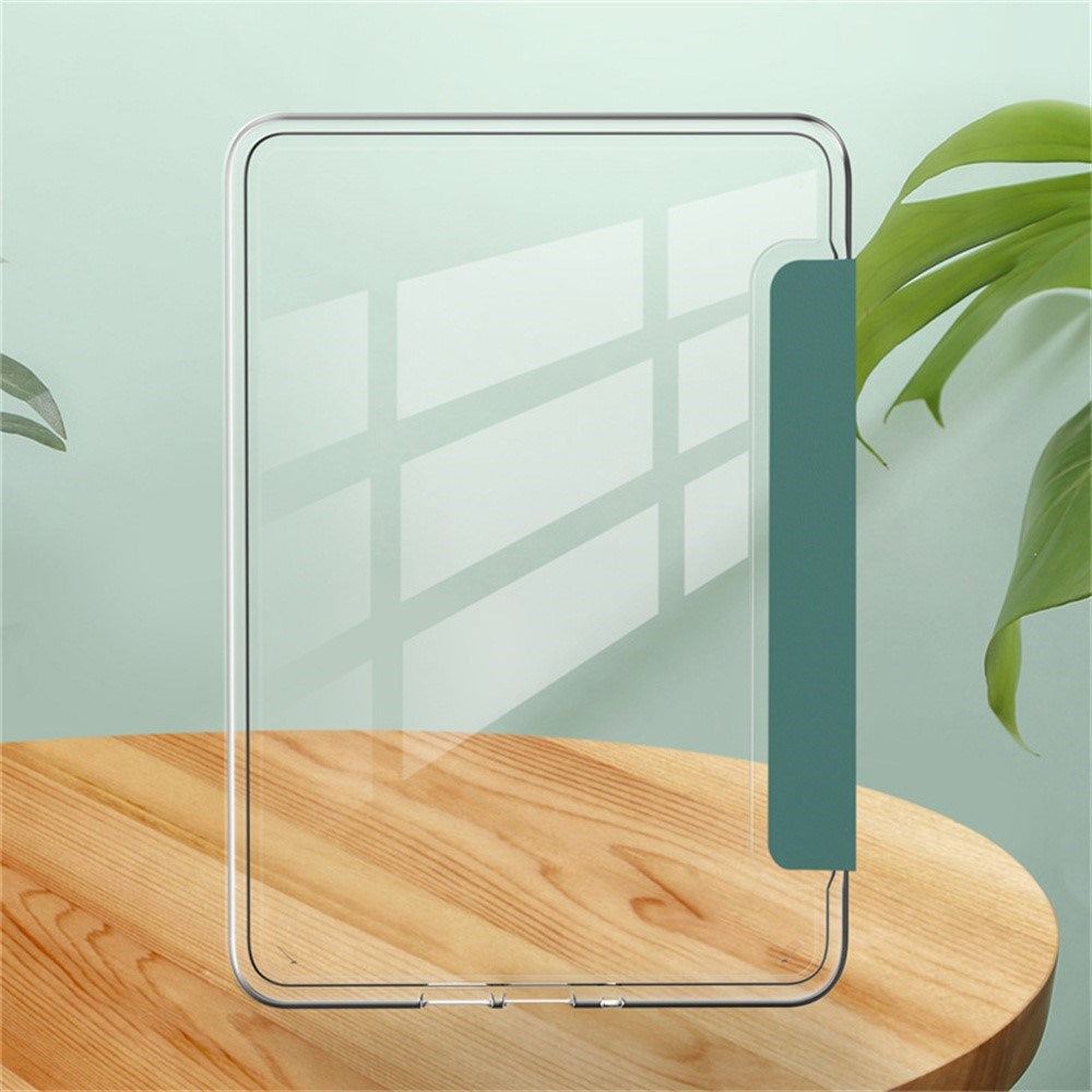 EIDERWOOD Amazon Kindle Paperwhite (2024) Faux Leather Flip Case - Transparent / Light Green