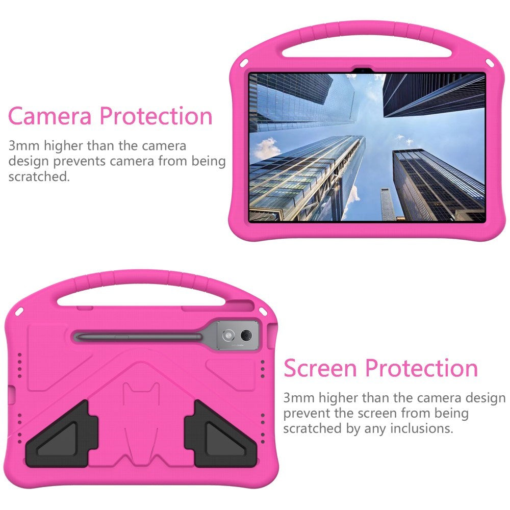 EIDERWOOD Lenovo Idea Tab Pro Anti-Drop Tablet Case with Handle and Kickstand - Pink