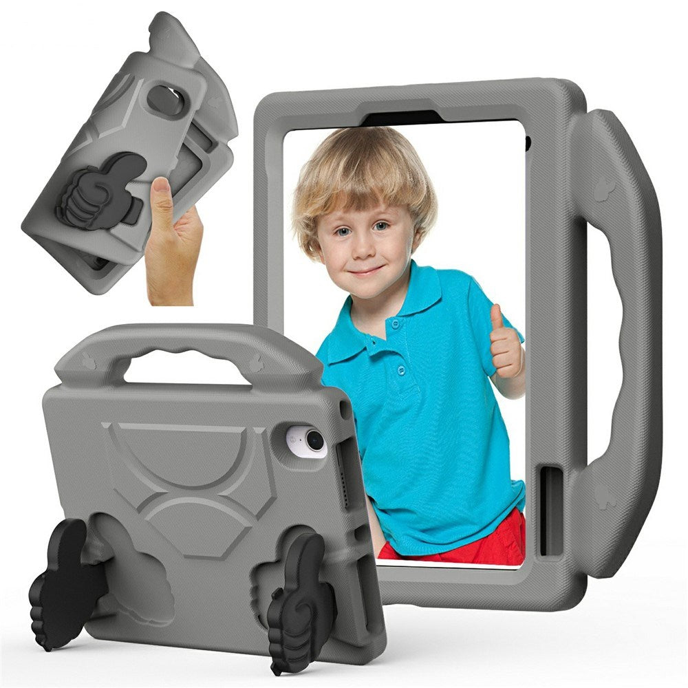EIDERWOOD iPad Mini (2024 / 2021) Kids Case with Thumb Kickstand - Grey