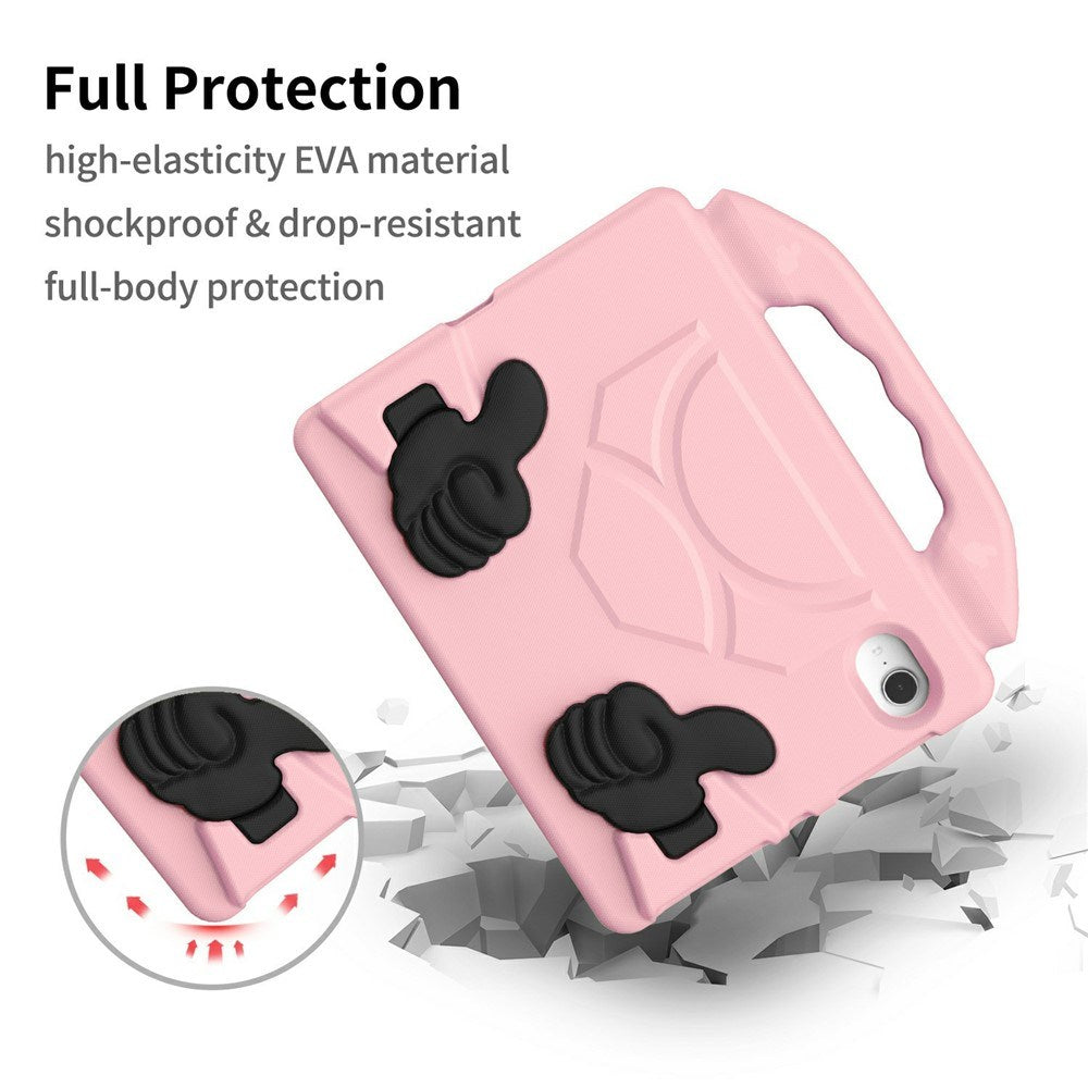 EIDERWOOD iPad Mini (2024 / 2021) Kids Case with Thumb Kickstand - Pink