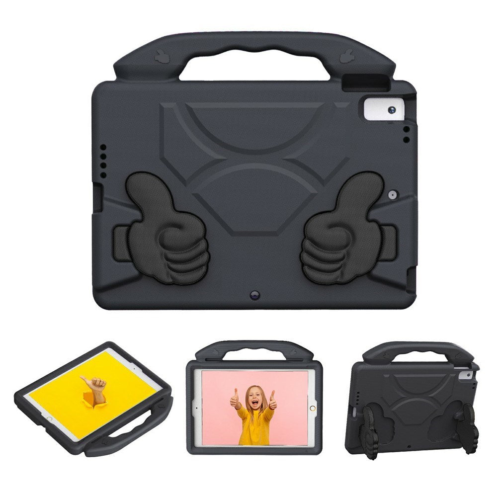 EIDERWOOD iPad 10.2" (2021 / 2020 / 2019) / Air (2019) Kids Case with Thumb Kickstand - Black