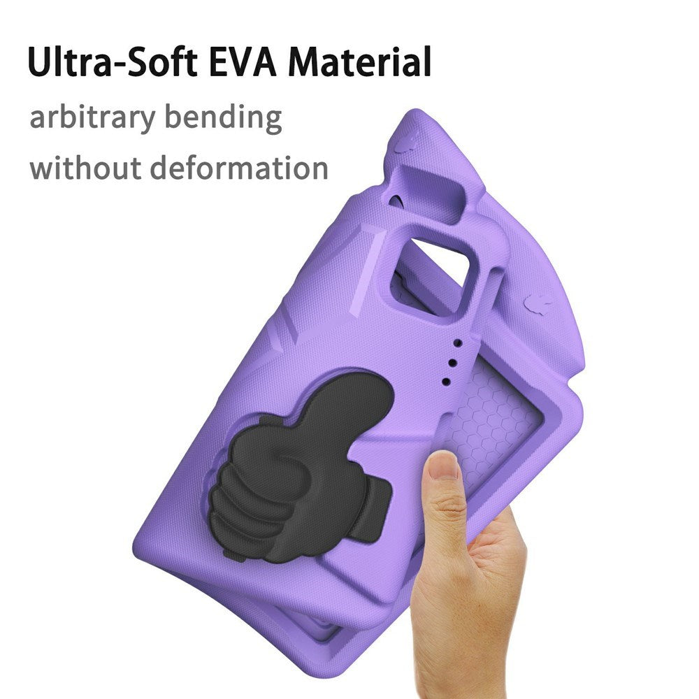 EIDERWOOD iPad Pro 11" (2025 - 2018) / Air (2022 / 2020) Kids Case with Thumb Kickstand - Purple