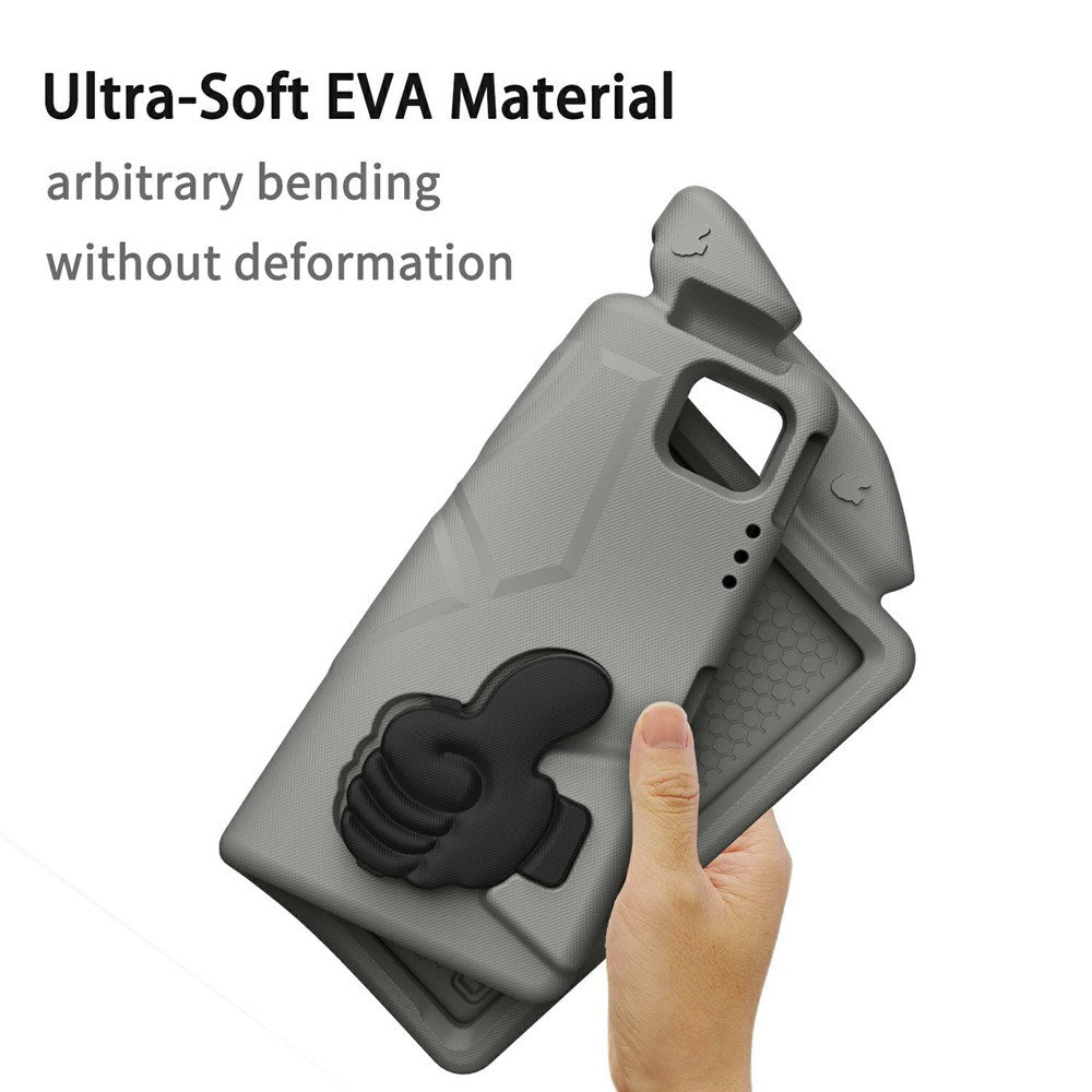 EIDERWOOD iPad Pro 12.9" (2022 / 2021 / 2020 / 2018) / Air 13" (2025 / 2024) / Pro 13" (2025 / 2024) Kids Case with Thumb Kickstand - Grey