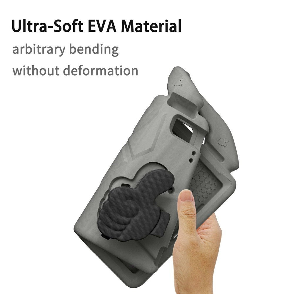 EIDERWOOD iPad 9.7" (2018 / 2017) / Air 2 / Air Kids Case with Thumb Kickstand - Grey