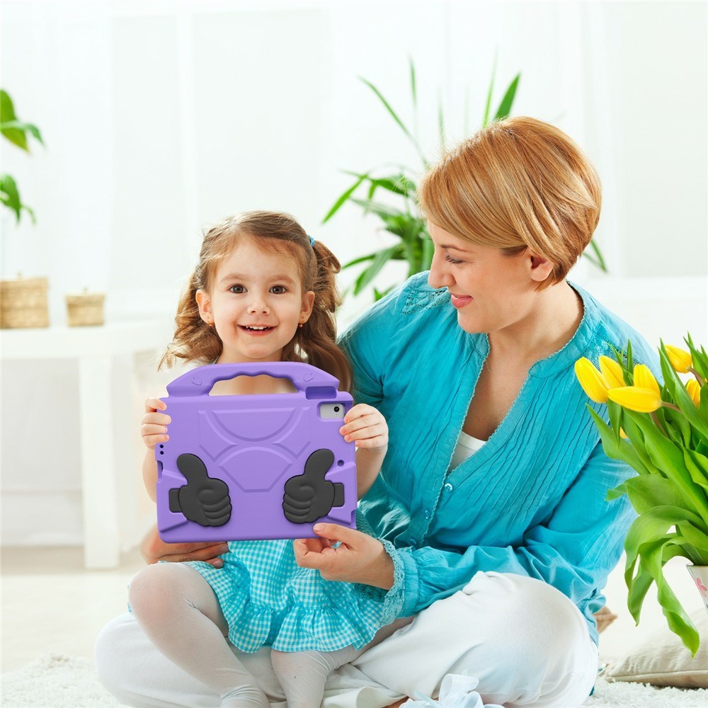 EIDERWOOD iPad 9.7" (2018 / 2017) / Air 2 / Air Kids Case with Thumb Kickstand - Purple