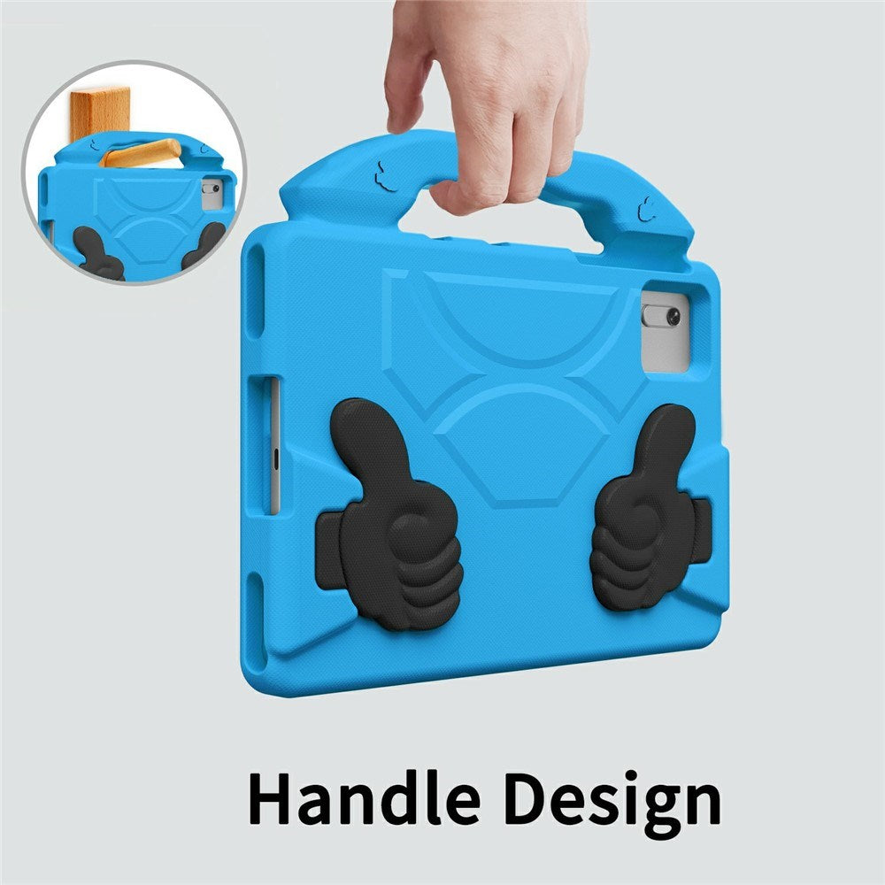 EIDERWOOD Xiaomi Redmi Pad 2 / SE / 6 / 5 / Lenovo Tab M11 / Samsung Galaxy Tab S10 FE / S9 FE / S9 / S8 / S7 Kids Case with Thumb Kickstand - Blue