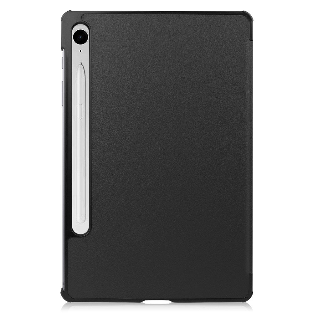 EIDERWOOD Samsung Galaxy Tab S11 / S10 Lite Tri-Fold Faux Leather Flip Case - Black