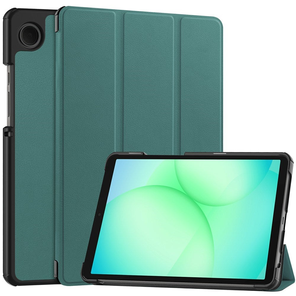 Samsung Galaxy Tab A11 EIDERWOOD Leather Case w. Stand - Green