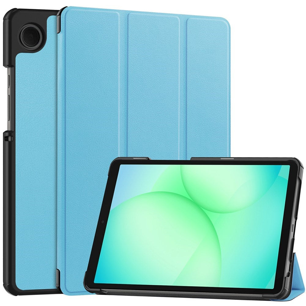 EIDERWOOD Samsung Galaxy Tab A11 Leather Case w. Stand - Light Blue