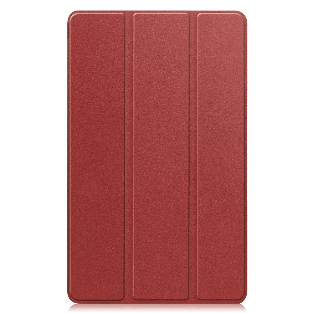 Samsung Galaxy Tab A11 EIDERWOOD Leather Case w. Stand - Wine Red