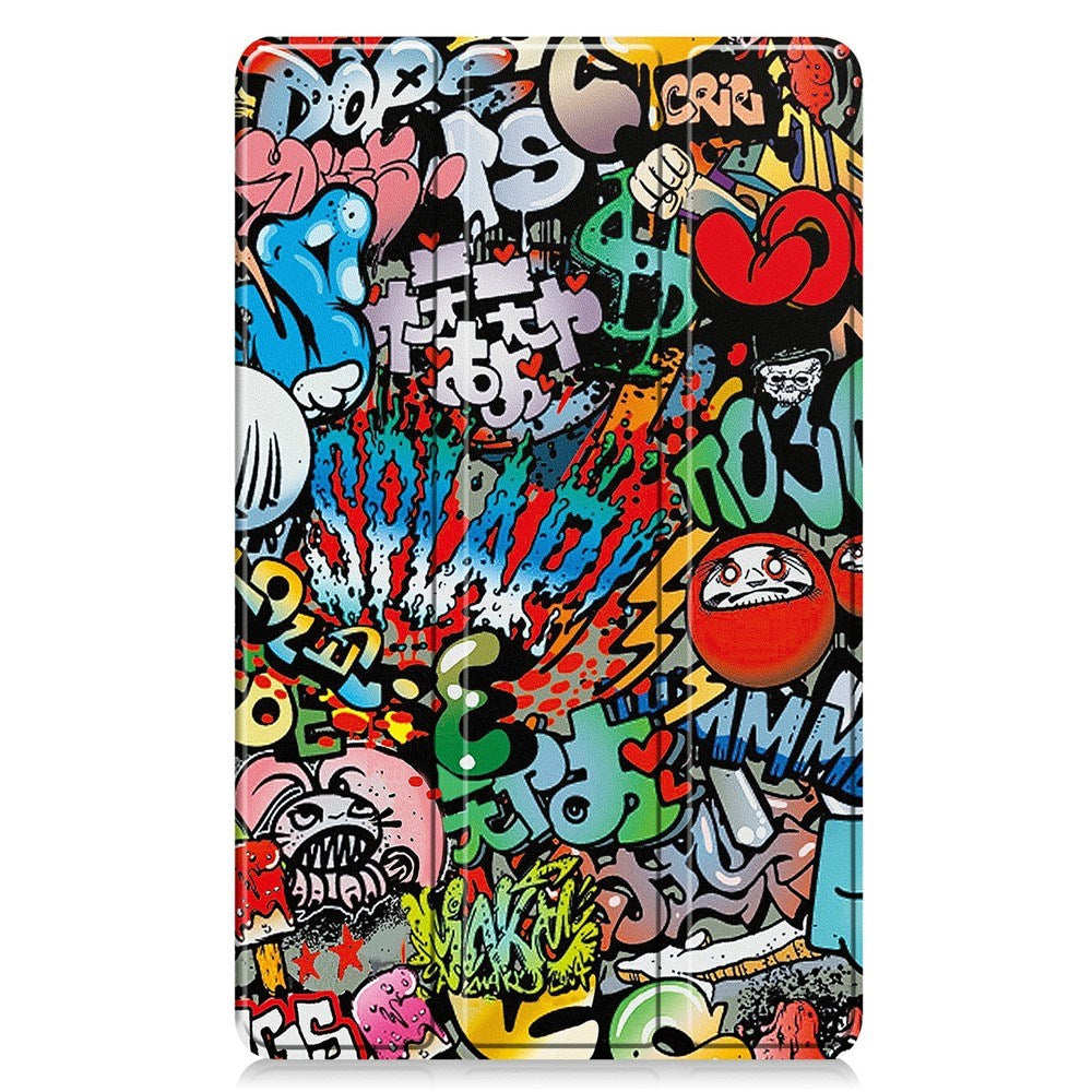 EIDERWOOD Samsung Galaxy Tab A11 Faux Leather Flip Case with Motif - Graffiti