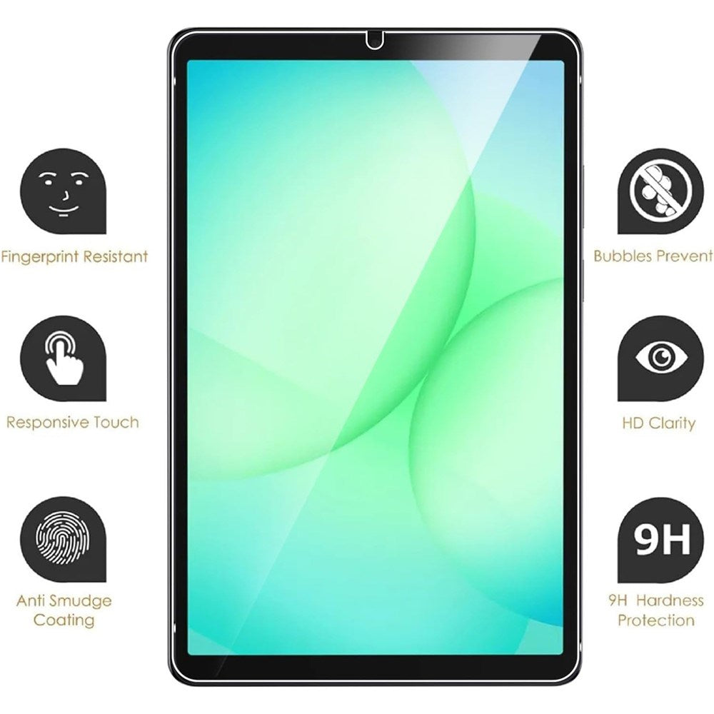 EIDERWOOD Samsung Galaxy Tab A11 Flexible Plastic Case incl. Tempered Glass Protector - Transparent