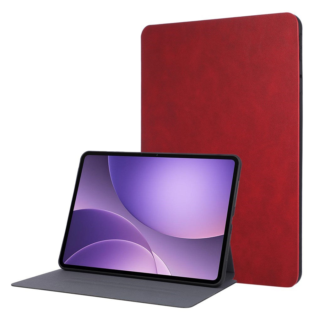 OPPO Pad 5 EIDERWOOD Faux Leather Flip Case w. Stand Function - Red
