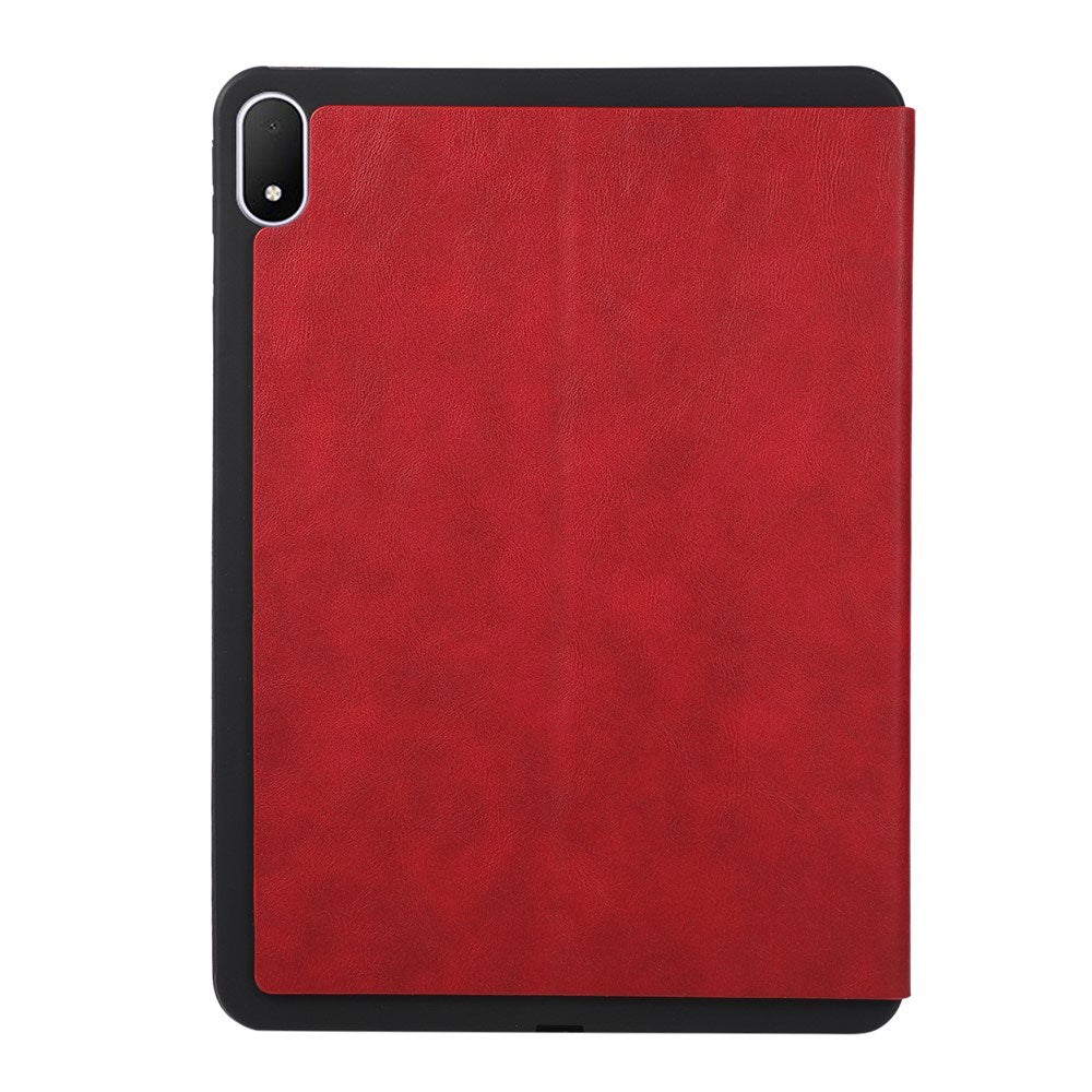 OPPO Pad 5 EIDERWOOD Faux Leather Flip Case w. Stand Function - Red