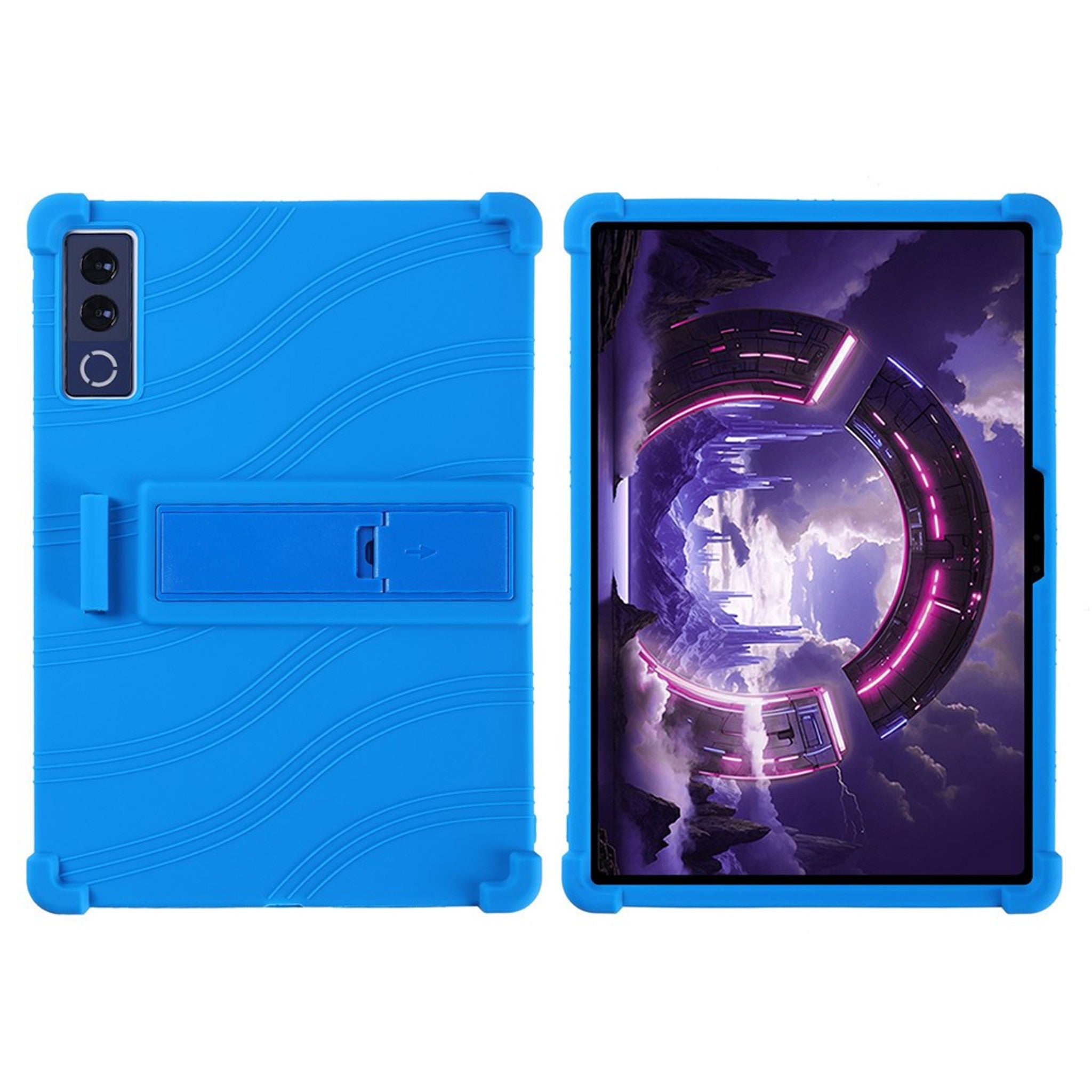 Lenovo Yoga Tab Plus Gen 2 13" EIDERWOOD Rugged Silicone Case with Adjustable Kickstand & Shock-Absorbing Corners - Blue