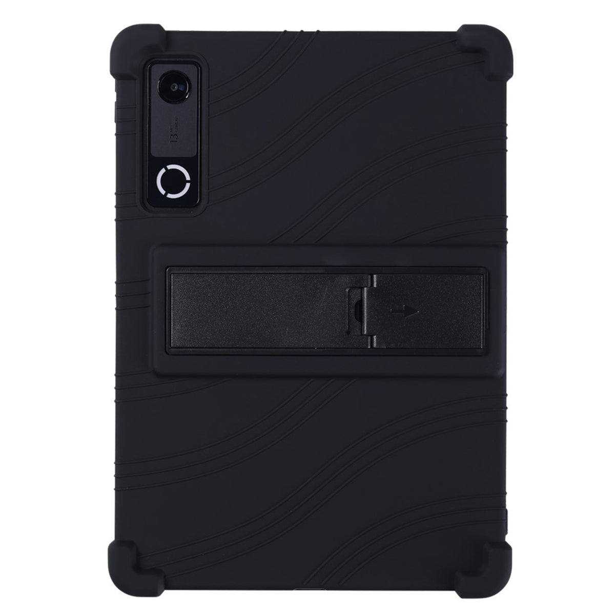 Lenovo Yoga Tab Gen 2 11.1" EIDERWOOD Rugged Silicone Case with Adjustable Kickstand & Shock-Absorbing Corners - Black
