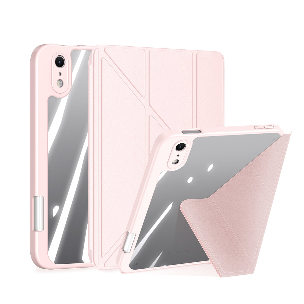 iPad Mini (2026) 8th Gen. DUX DUCIS MAGI Origami Hybrid Flip Case with Stand - Pink
