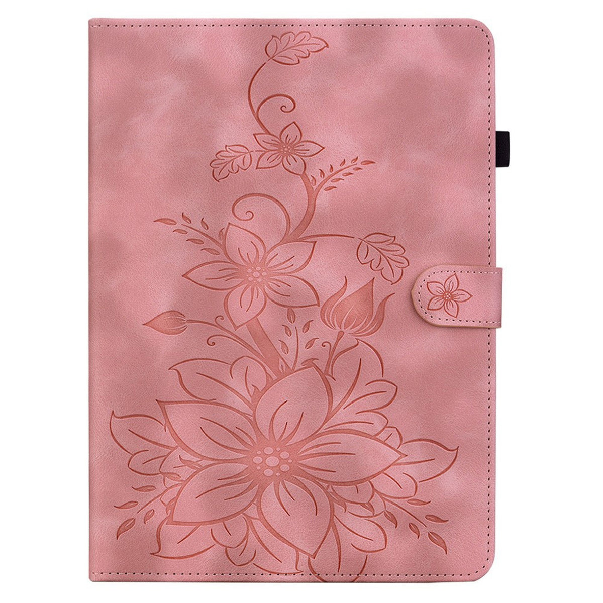 iPad Mini (2026) 8th Gen. EIDERWOOD Floral Textured Faux Leather Flip Case - Pink