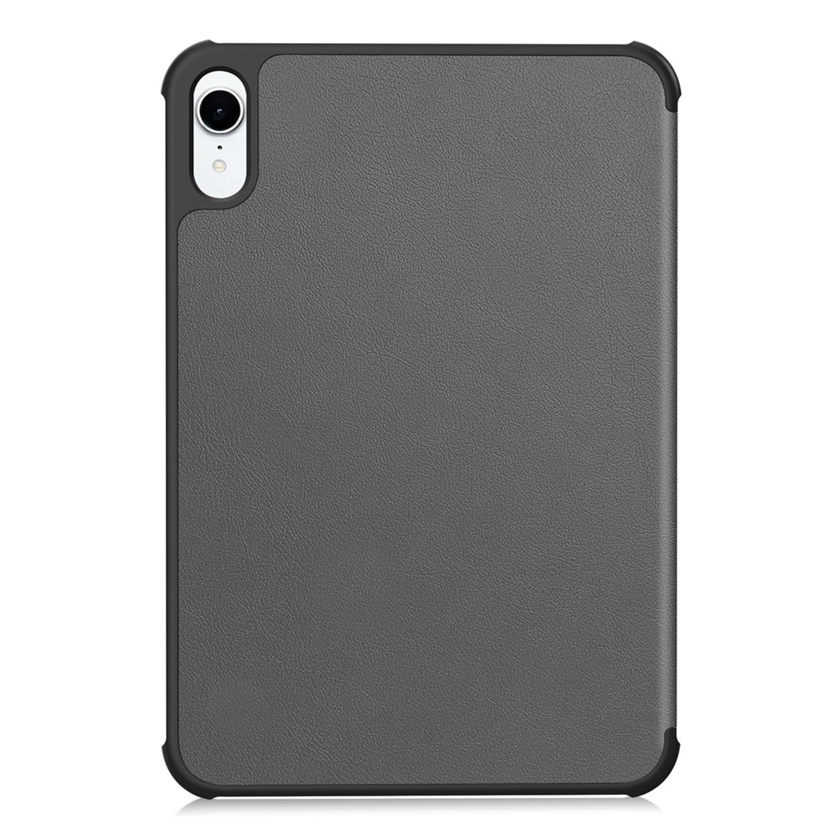 iPad Mini (2026) 8th Gen. EIDERWOOD Faux Leather Tri-Fold Flip Case with Stand Function - Grey