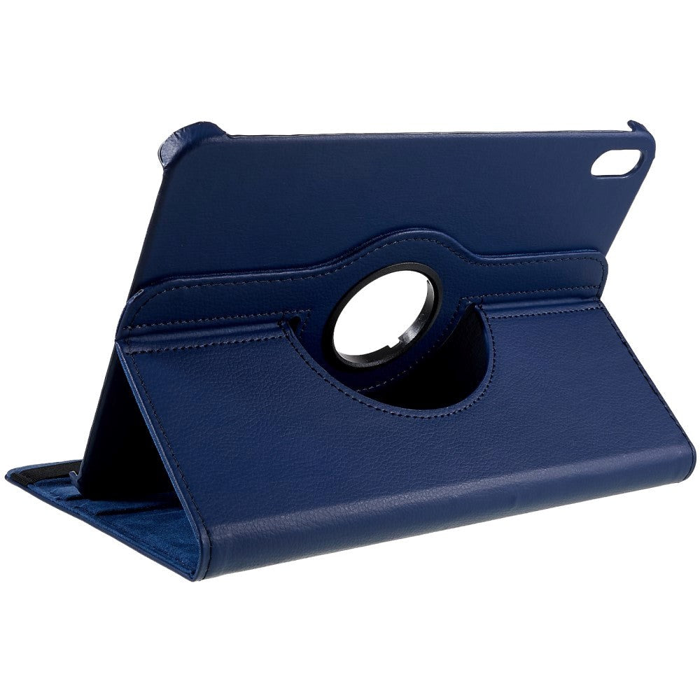 EIDERWOOD iPad 10.9" (2024/2022) Classic Leather Case w. 360⁰ Standing Function - Blue