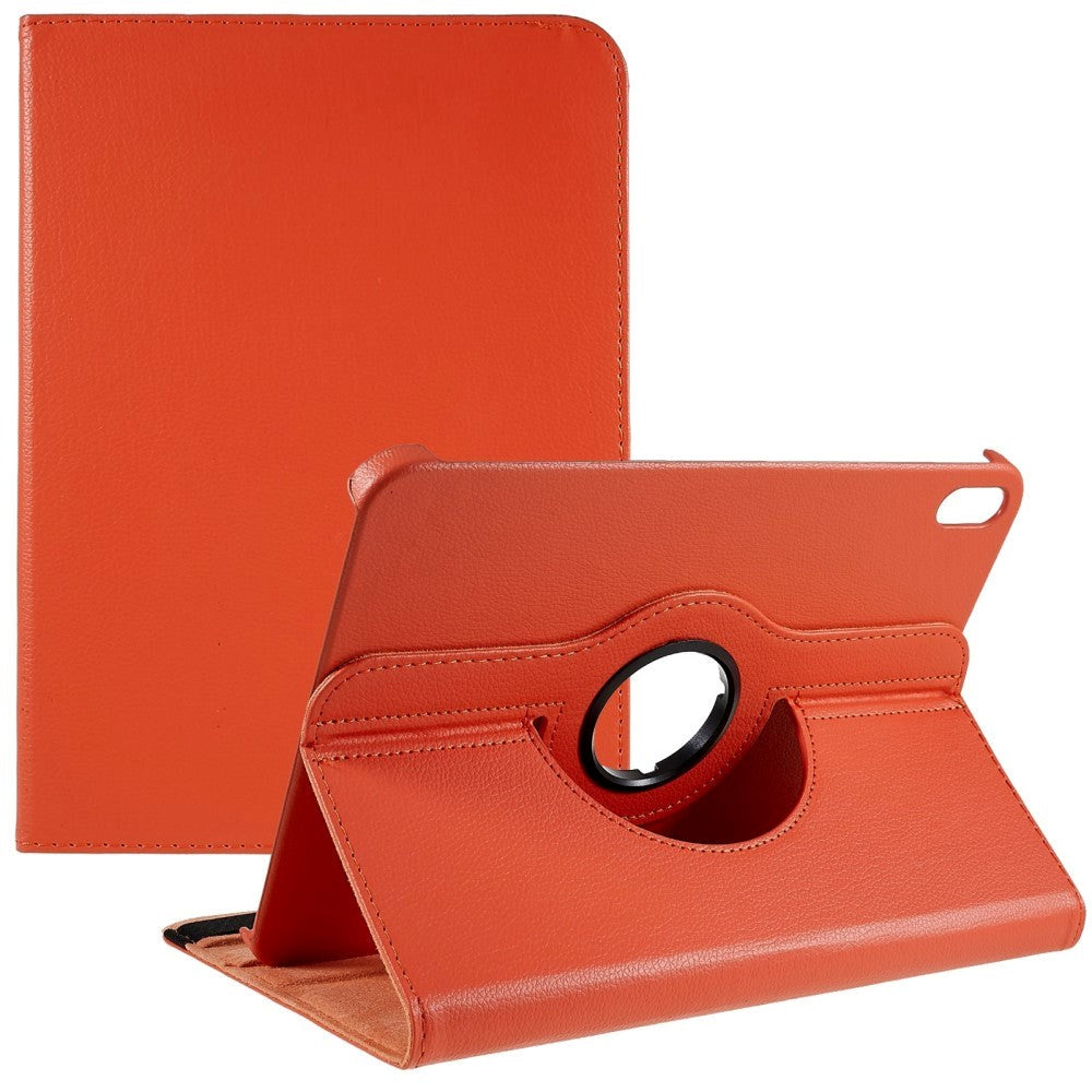 EIDERWOOD iPad 10.9" (2024/2022) Classic Leather Case w. 360⁰ Standing Function - Orange