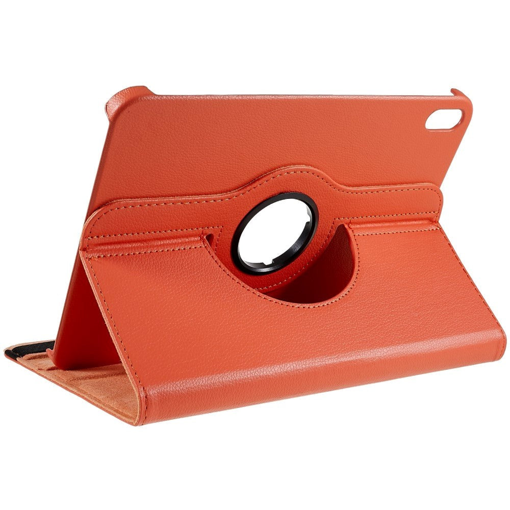 EIDERWOOD iPad 10.9" (2024/2022) Classic Leather Case w. 360⁰ Standing Function - Orange