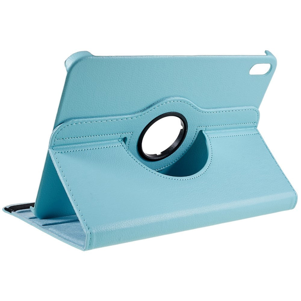 EIDERWOOD iPad 10.9" (2024/2022) Classic Leather Case w. 360⁰ Standing Function - Light Blue