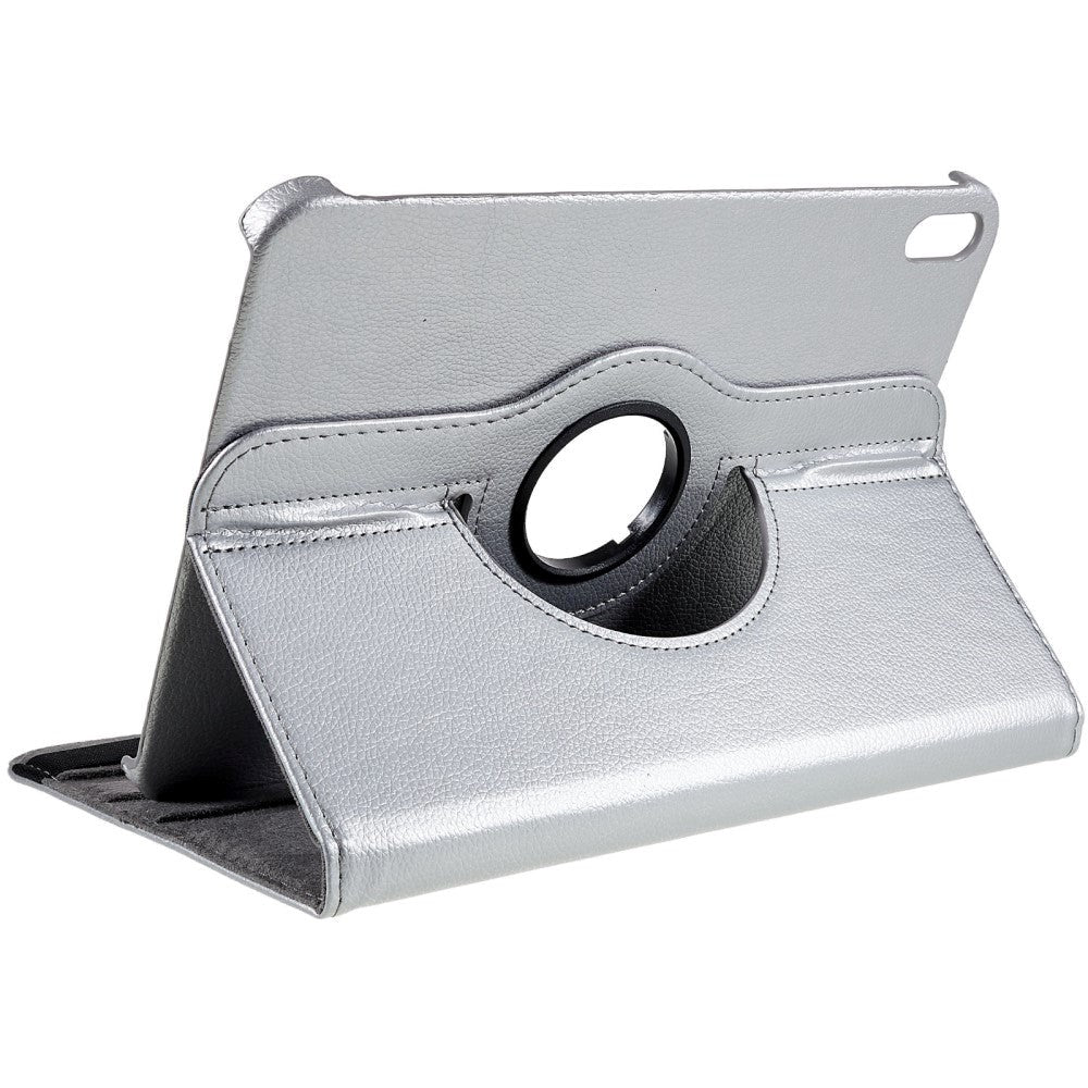 EIDERWOOD iPad 10.9" (2024/2022) Classic Leather Case w. 360⁰ Standing Function - Silver