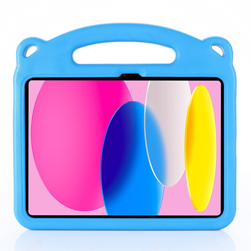 iPad 10.9" (2024/2022) Kids Case - Panda Kickstand Case - Blue