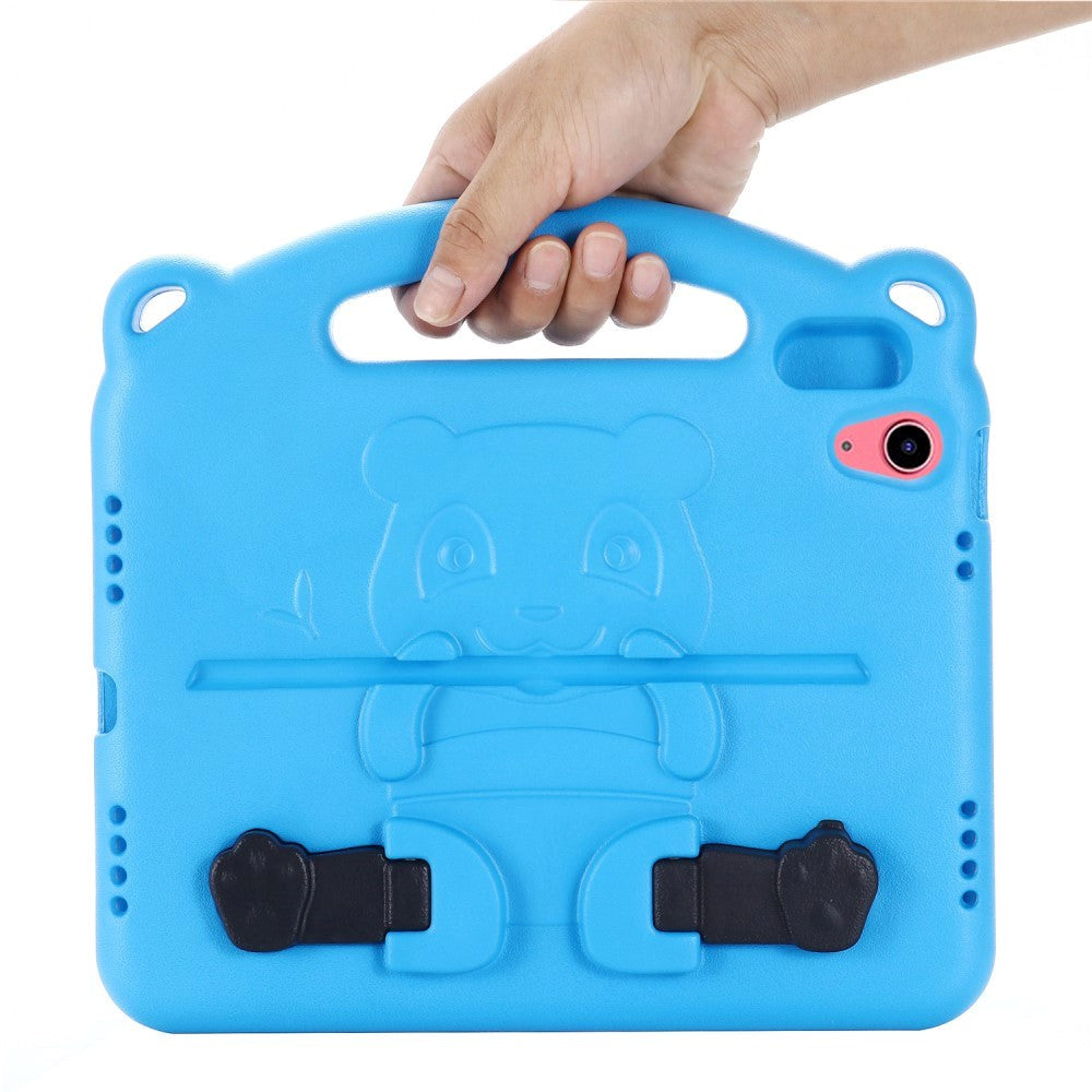 iPad 10.9" (2024/2022) Kids Case - Panda Kickstand Case - Blue