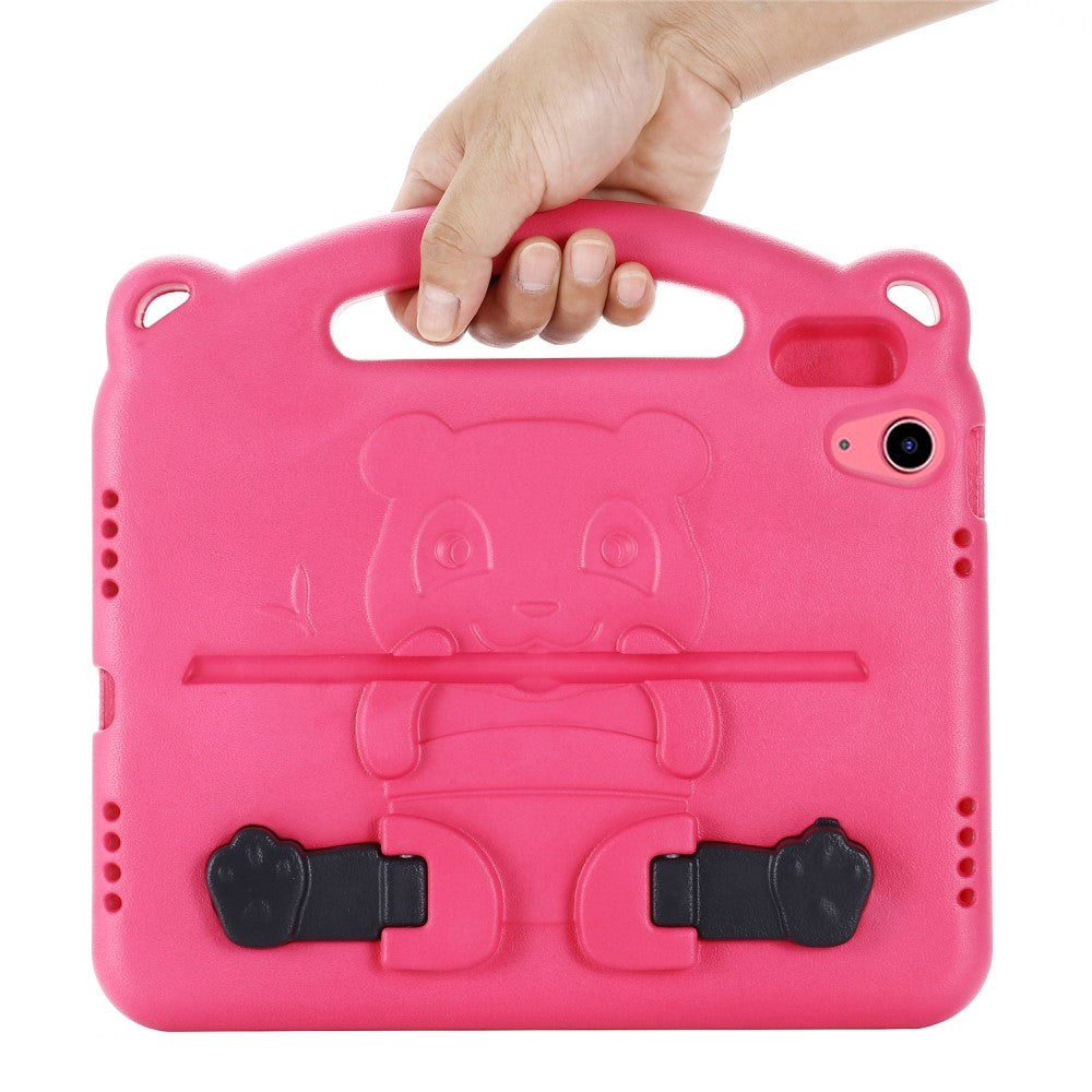 iPad 10.9" (2024/2022) Kids Case - Panda Kickstand Case - Pink