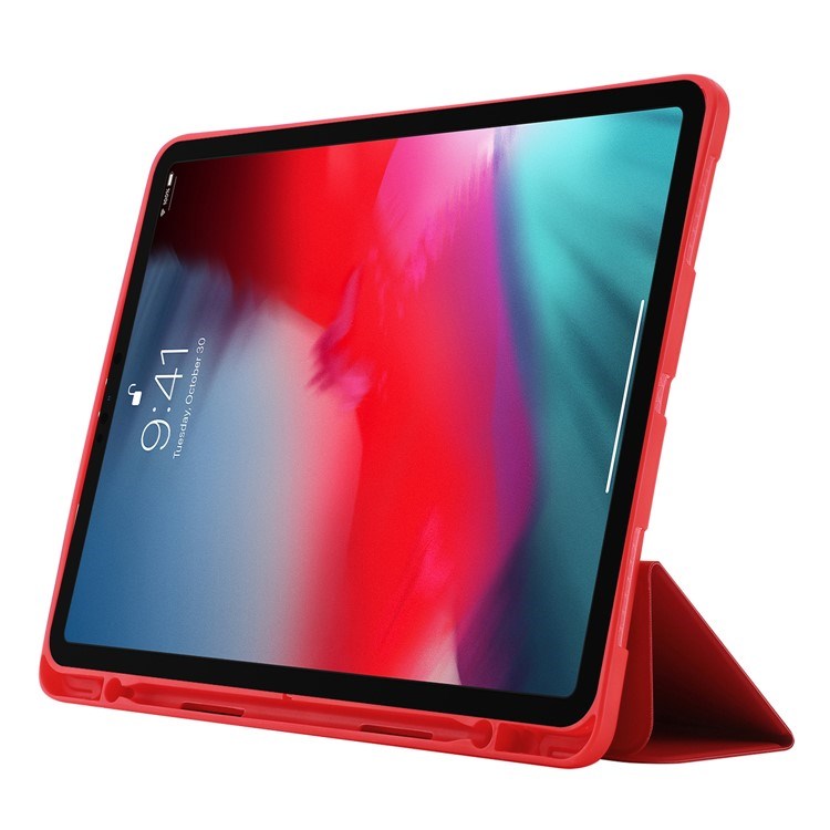 EIDERWOOD iPad Pro 11" (2022 / 2021 / 2020 / 2018) Tri-Fold Faux Leather Flip Case - Red