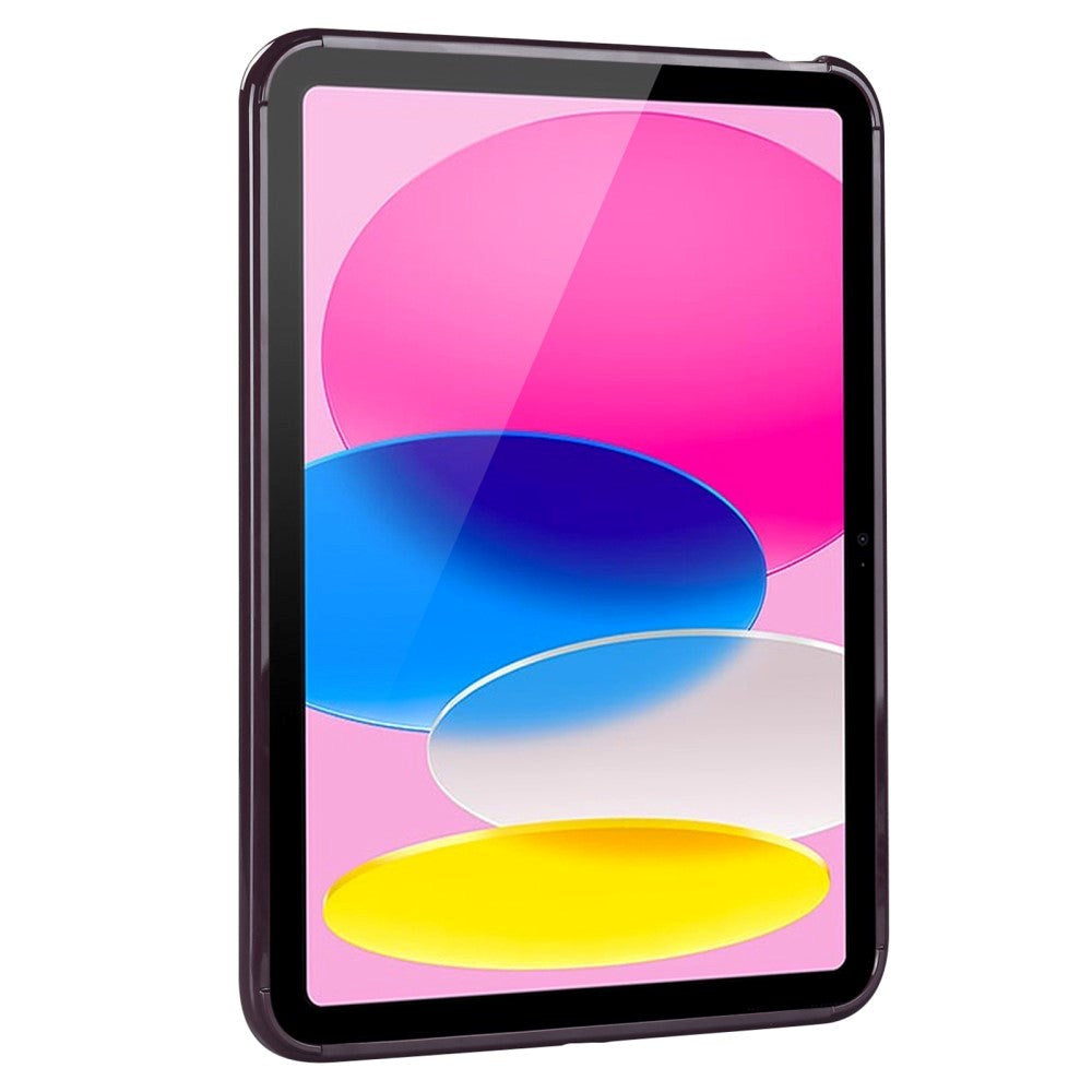 iPad 10.9" (2024/2022) Flexible Plastic Case - Braid Design - Eggplant