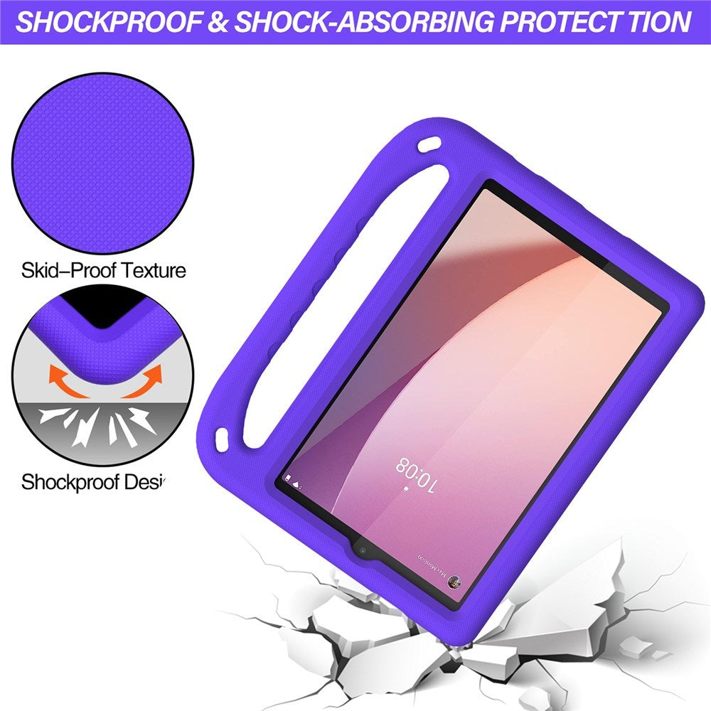 EIDERWOOD Lenovo Tab M8 (4th Gen.) Kids Case with Handle & Stand Function - Purple