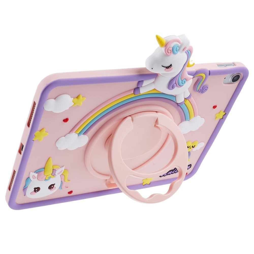 iPad 10.9" (2024/2022) Kids Case w. Stand & Cartoon - Pink